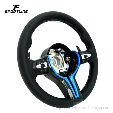Steel Fork Design Nappa Leather Steering Wheel for BMW M Series & F Series